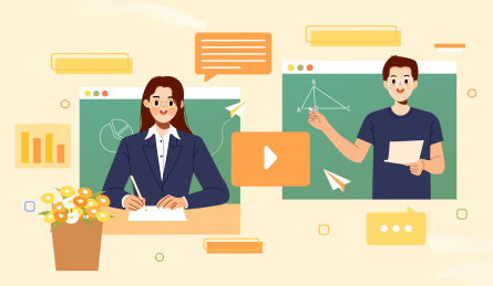 教师节上网课的老师