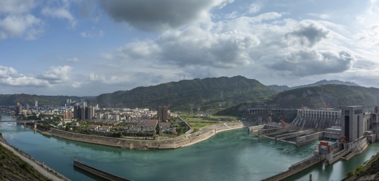 中国云南昭通水富市城市景观