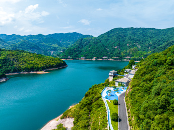 中国安徽六安响洪甸水库风光