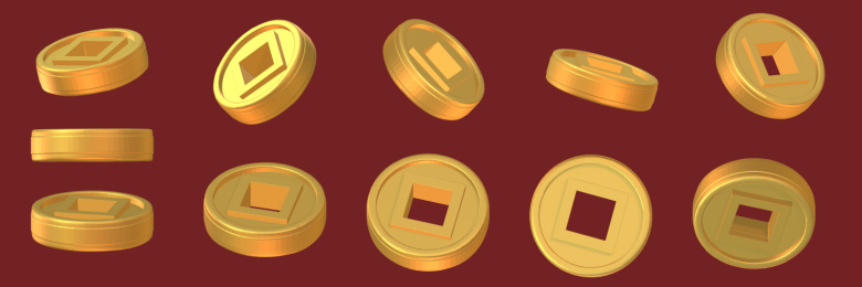 3维立体金币