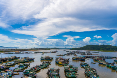 中国广东阳江市阳西上洋镇渔港
