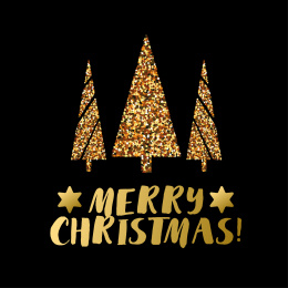 闪亮圣诞树贺图