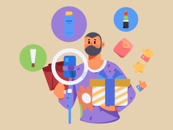 直播带货的网红电商人物矢量互联网插画