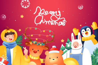 圣诞节矢量插画