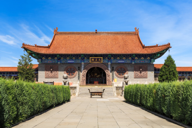 中国山西省朔州市怀仁金沙滩景区崇国寺