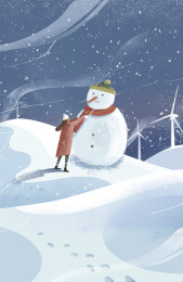 24节气之冬季节气插画