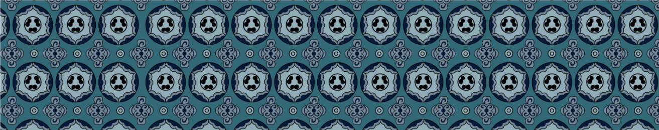 站酷纹样-中国风传统明代团花纹样图案