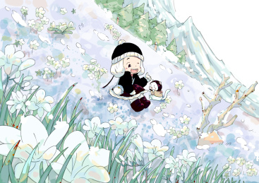 二十四节气-大寒插画