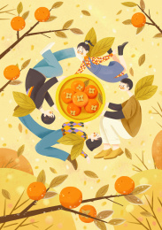 二十四节气霜降插画