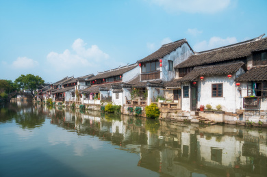 上海枫泾古镇江南水乡古镇风光