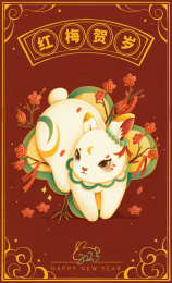 2023兔年国潮中国风插画