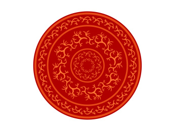 传统花纹团花纹样