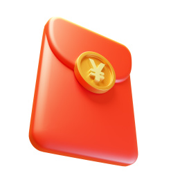 红包3D立体电商新年活动红包
