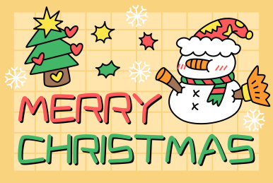 圣诞节日元素潮流矢量插画海报banner