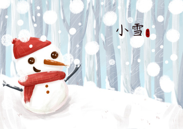 二十四节气  小雪   大雪中的雪人