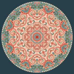 传统花纹圆形图案