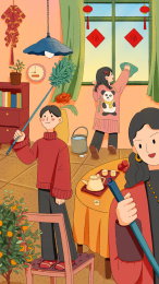 腊月二十四小年扫房子