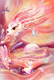 兔子从月球奔向地球