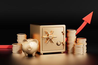 以保险箱为主体的金融题材图片