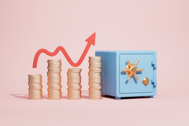 以保险箱为主体的金融题材图片