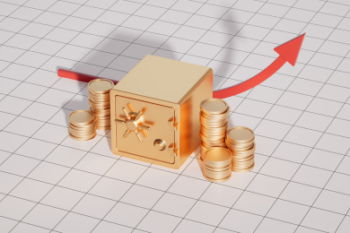 以保险箱为主体的金融题材图片