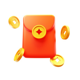 红包3D立体电商新年活动红包