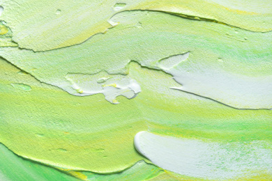 绿色丙烯颜料涂抹