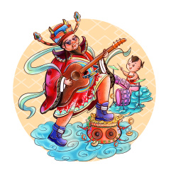 玩乐器的财神