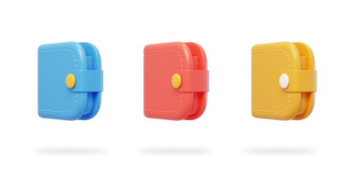 金融钱包存钱包放零钱便捷耐用3D建模