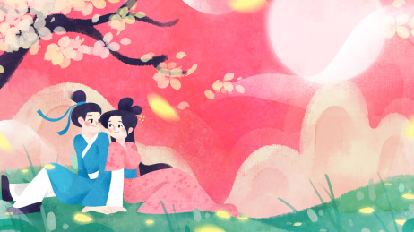 古风情侣浪漫场景