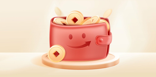 装满金币的钱包