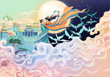 七夕节插画