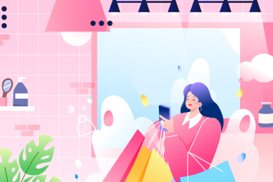 电商购物节矢量插画