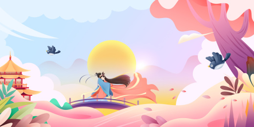 七夕情人节牛郎织女七夕节