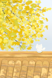 秋天二十四节气白露场景插画