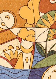 拼贴艺术抽象梦境绘画