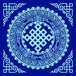 中式传统复古矢量花纹底纹设计