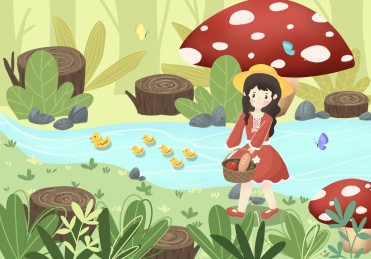 森林里的小女孩