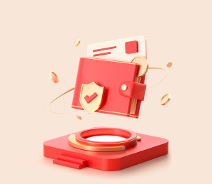 金融理财钱包储蓄安全活动海报3D配图