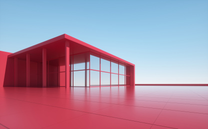 3d图形空间场景广场背景