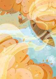 秋风起树叶黄河边摄影