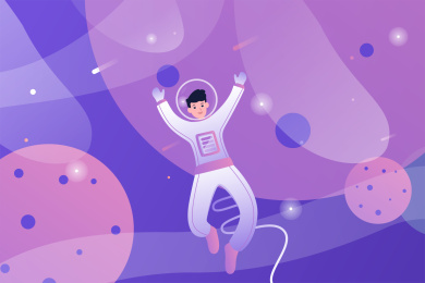 宇航员在太空行走