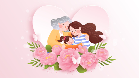 母亲节给妈妈送一簇康乃馨