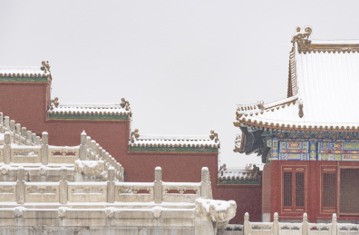 北京故宫冬季雪景