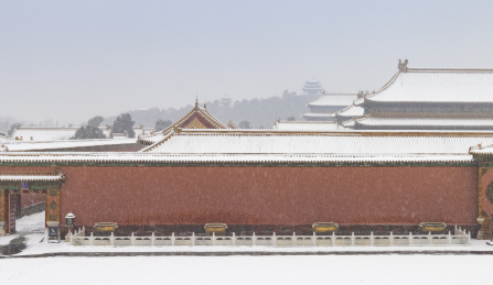 北京故宫冬季雪景