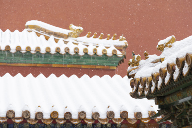 北京故宫冬季雪景