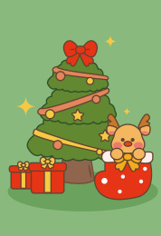 圣诞节矢量插画