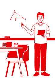 剪纸风格教师节老师插画