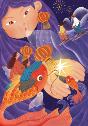 春姑娘吹着春风带来暖意