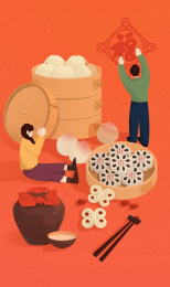 年俗-腊月二十九蒸馒头